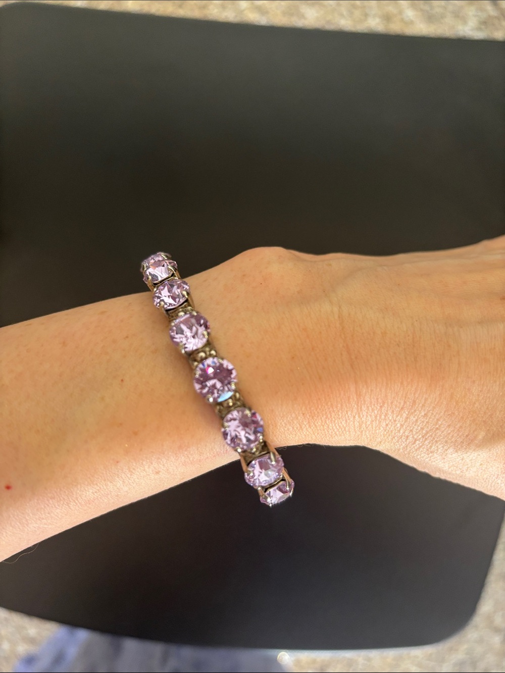 SORRELLI Lavenders Crystal Tennis Bracelet - Women Jewelry